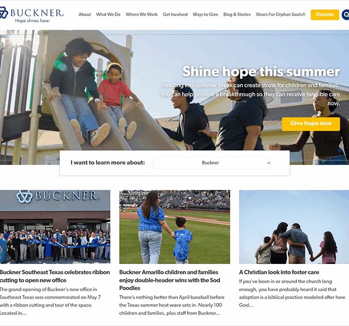 Buckner International nonprofit operations